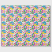 Blume Power Wrapping Paper Geschenkpapier (Flach)