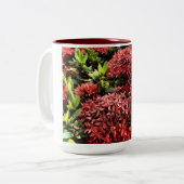 Blume Power Zweifarbige Tasse (Vorderseite Links)