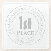 Blume-Preis-Trophäe-Preis Glasuntersetzer (Vorderseite)