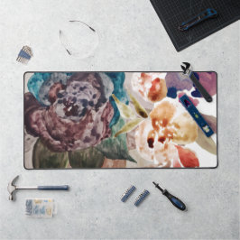 Blume Princess Blush Pink Pasta Wasserfarbe Schreibtischunterlage