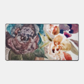 Blume Princess Blush Pink Pasta Wasserfarbe Schreibtischunterlage (Vorderseite)