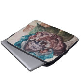 Blume Princess Pastell Navy Blush Pink Blues Laptopschutzhülle (Vorne Knopf)