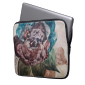 Blume Princess Pastell Navy Blush Pink Blues Laptopschutzhülle (Vorderseite Links)