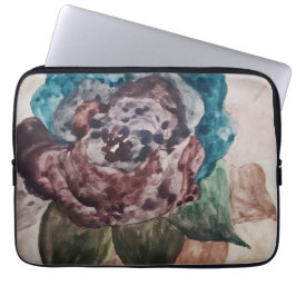 Blume Princess Pastell Navy Blush Pink Blues Laptopschutzhülle