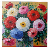 Blume Print Fliese (Vorderseite)