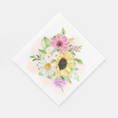 Blume Print Paper Napkins Serviette (Ecke)