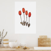 Blume Print Poster (Küche)