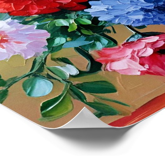 Blume Print Poster (Ecke)