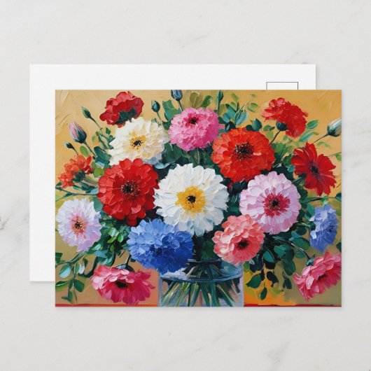 Blume Print Postkarte (Vorne/Hinten)