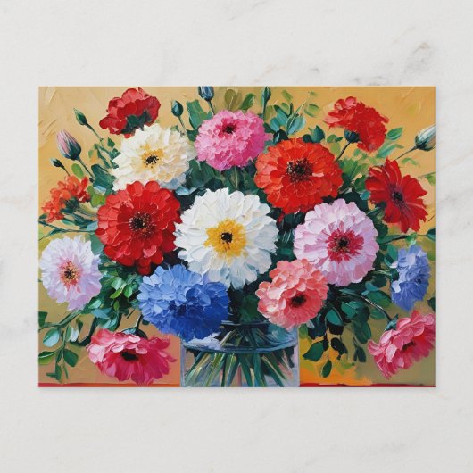 Blume Print Postkarte (Vorderseite)