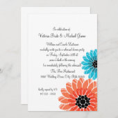 Blume Probe Abendessen Einladung (Vorne/Hinten)