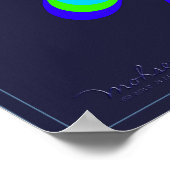 Blume Propeller optische Illusion Poster (Ecke)