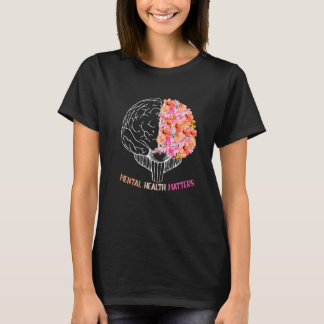 Blume Psychische Gesundheit Angelegenheit Weihnach T-Shirt