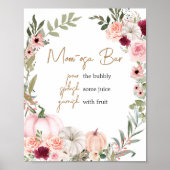 Blume Pumpkin Baby Dusche Mama Osa Bar Poster (Vorne)