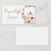 Blume Pumpkin Kinderdusche Windelwanne Herbst Wind Begleitkarte (Vorne/Hinten)