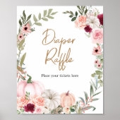 Blume Pumpkin Kinderdusche Windelwanne Herbst Wind Poster (Vorne)