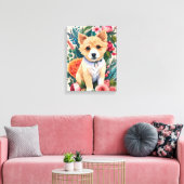 Blume Pup Leinwanddruck (Insitu (Wohnzimmer))