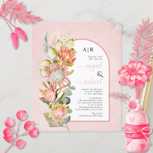 BLUME QR Code Rosa Hochzeit Einladung