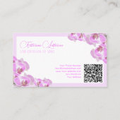 Blume QR-Code Visitenkarte (Rückseite)
