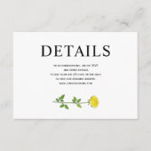 Blume QR Hochzeit Enc Begleitkarte (Vorderseite)