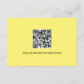 Blume QR Hochzeit Enc Begleitkarte (Rückseite)