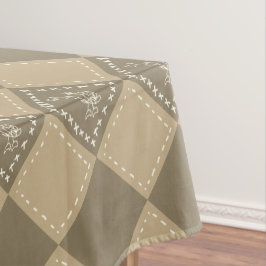 Blume-Quadrate der Mosaikdoodle Tischdecke