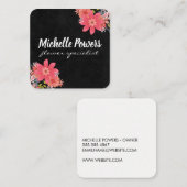 Blume Quadratische Visitenkarte (Vorne/Hinten)