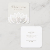 Blume Quadratische Visitenkarte (Vorne/Hinten)