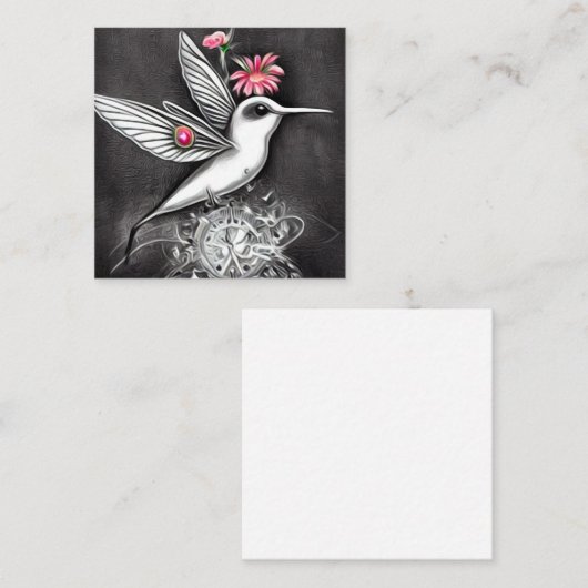 Blume Quadratische Visitenkarte (Vorne/Hinten)