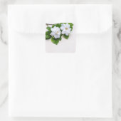 Blume Quadratischer Aufkleber (Tasche)