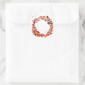 Blume Quadratischer Aufkleber (Tasche)