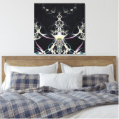 Blume Queen Leinwanddruck (Insitu (Schlafzimmer))