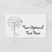 Blume quiggles visitenkarte (Rückseite)