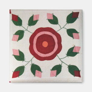 Blume Quilt Block Magnet