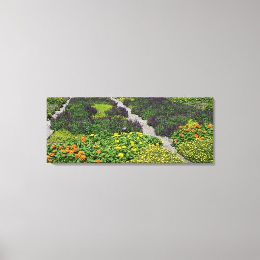 Blume Quilt Leinwanddruck (Vorderseite)