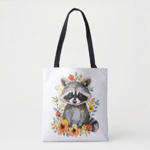 Blume Raccoon Tasche