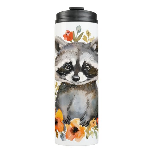 Blume Raccoon Thermosbecher (Vorderseite)