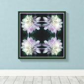 Blume-Rahmen erstellen Sie Ihr eigenes Foto Leinwanddruck (Insitu (Holzboden))