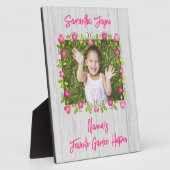 Blume Rahmen Holz aussehen Personalisiert Geschenk (Seite)