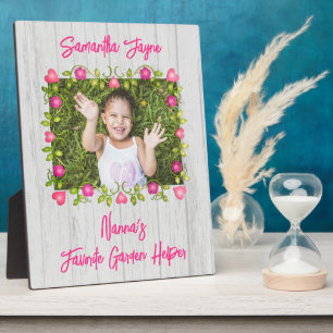 Blume Rahmen Holz aussehen Personalisiert Geschenk