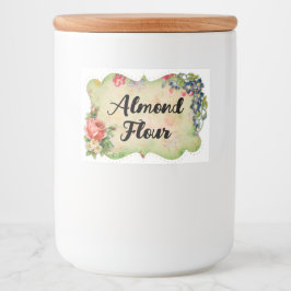 Blume Rahmen Land Lebensmittel und Getränke-Label- Lebensmitteletikett