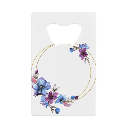 Blume Rahmen-Rahmen-Blumenrahmen 2 Geldbeutel Flaschenöffner (Vorderseite)