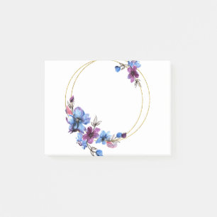 Blume Rahmen-Rahmen-Blumenrahmen 2 Post-it Klebezettel