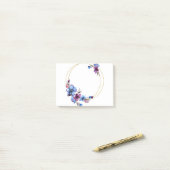 Blume Rahmen-Rahmen-Blumenrahmen 2 Post-it Klebezettel (Auf Schreibtisch)