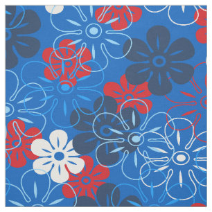 Blume Rain Hawaiian Retro Floral Stoff