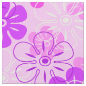 Blume Rain Hawaiian Retro Floral Stoff (Nahaufnahme)
