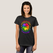 Blume Rainbow Human Black Living Rights Science T-Shirt (Vorne ganz)