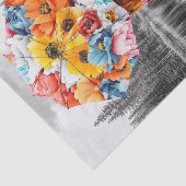 Blume Raindrops3 Seidenpapier (Ausschnitt)