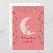 Blume Ramadan Kareem Ferienkarte Feiertagskarte (Vorne/Hinten)