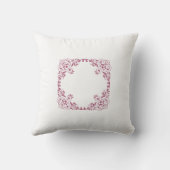 Blume-Randbild Kissen (Rückseite)